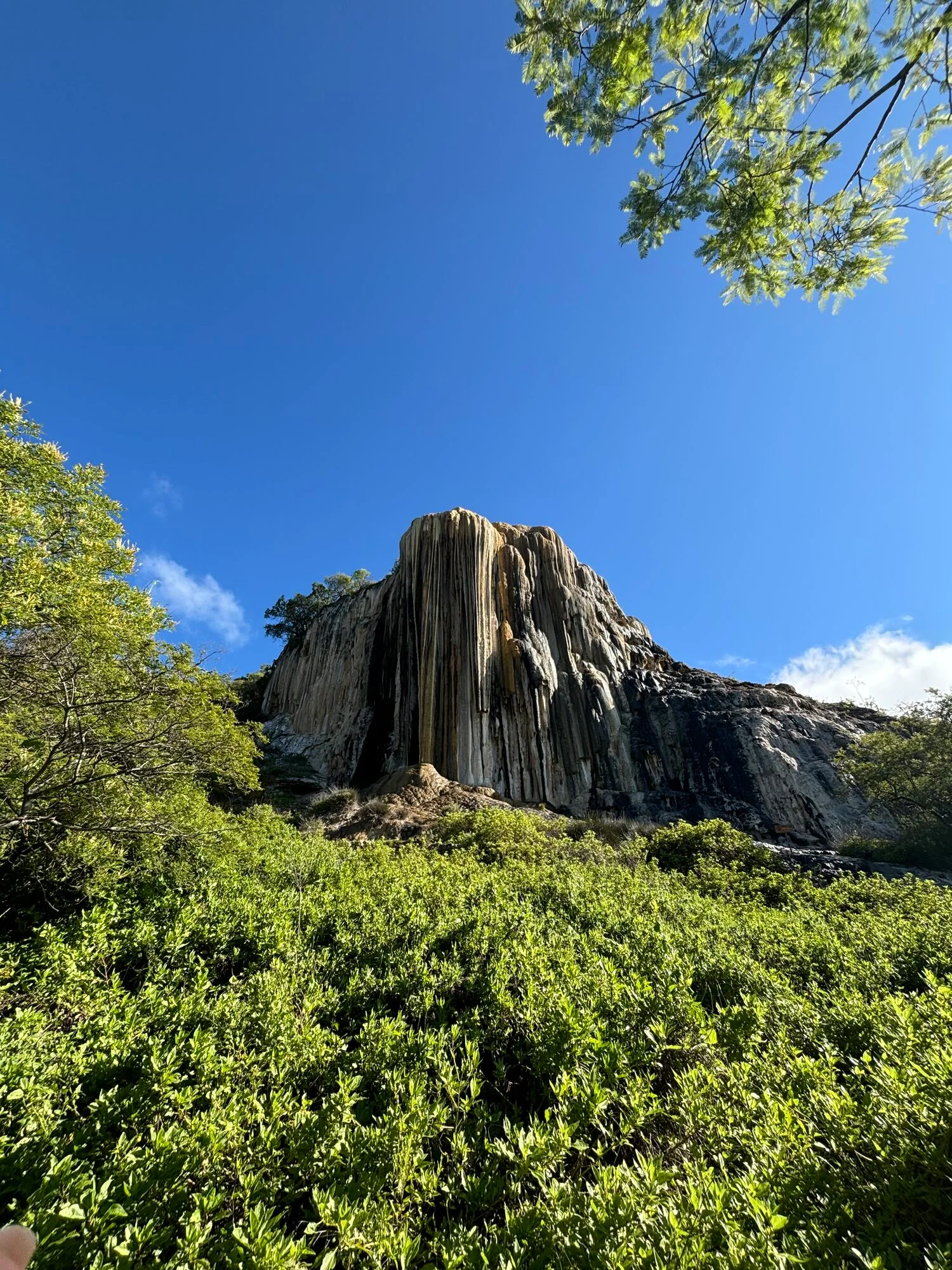 Petrified waterfall at Hierve el Agua